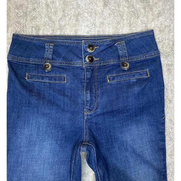 Pilcro and the Letterpress by Anthropologie cropped straight leg jeans Size 27 - Picture 2 of 8